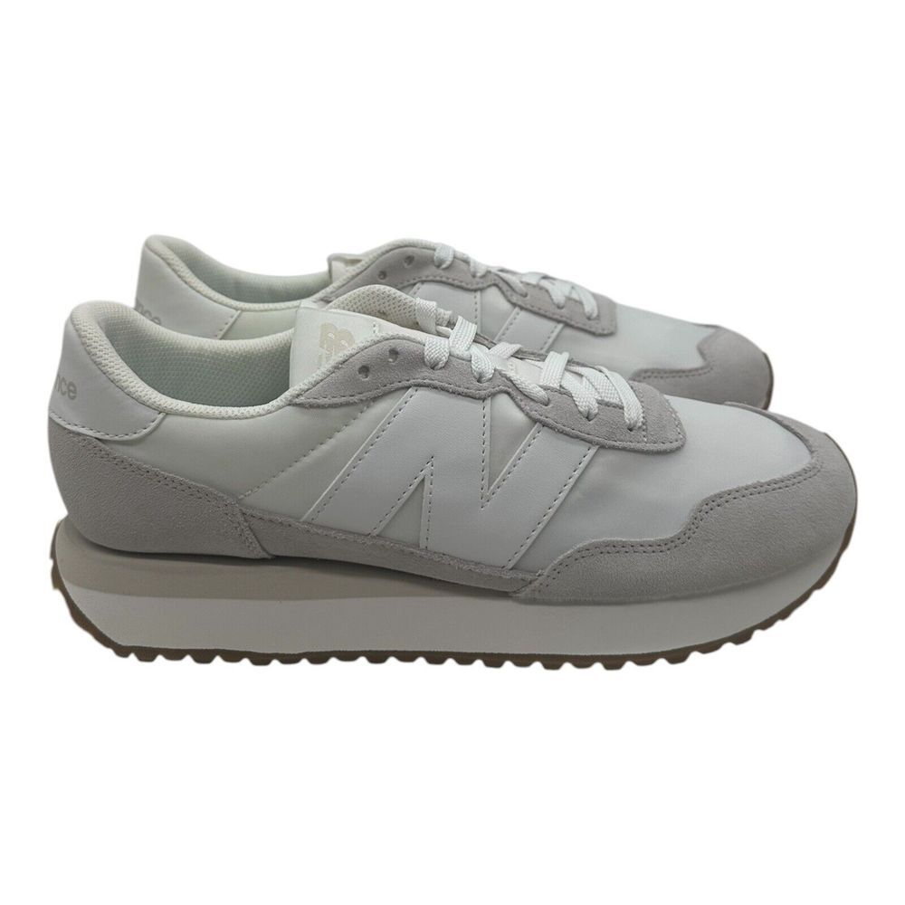 New Balance 237‎ Running Shoes Womens 11.5 B Mens 10 Grey White Casual Sneakers - Picture 2 of 7